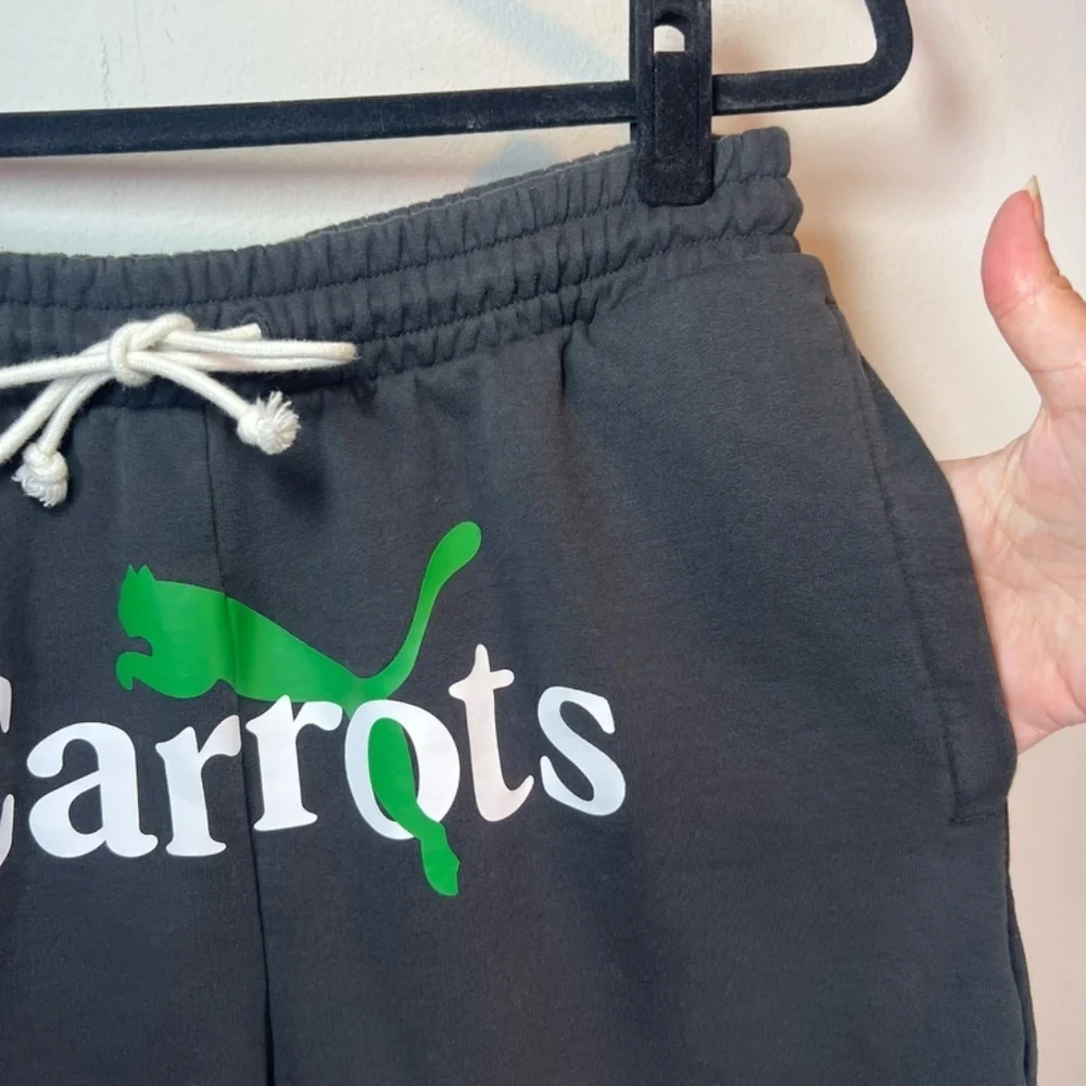 PUMA x Carrots 7" Sweat Shorts Black Casual Athletic Streetwear Mens Size Medium - Picture 6 of 15